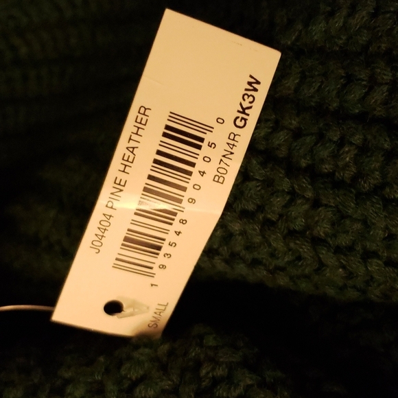 Goodthreads Relaxed-Fit Cotton Shaker Stitch Turtleneck Sweater Pine Heather S - Picture 4 of 8